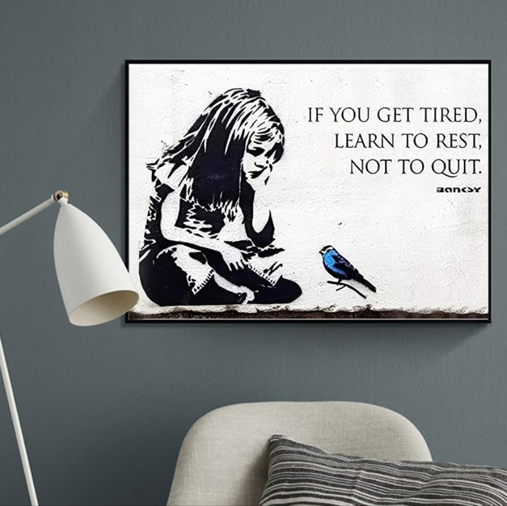 BANKSY Wall Art Print on Canvas 16x24